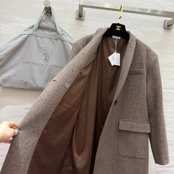 Brunello Cucinelli autumn and winter new wool blend coat - Picture 12 of 16